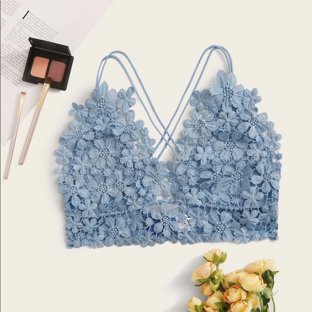 Floral lace bralette